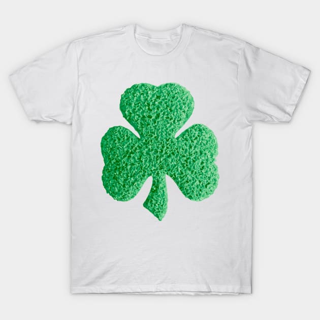 Shamrock - Melted Plastic Popcorn art T-Shirt by TeeLabs